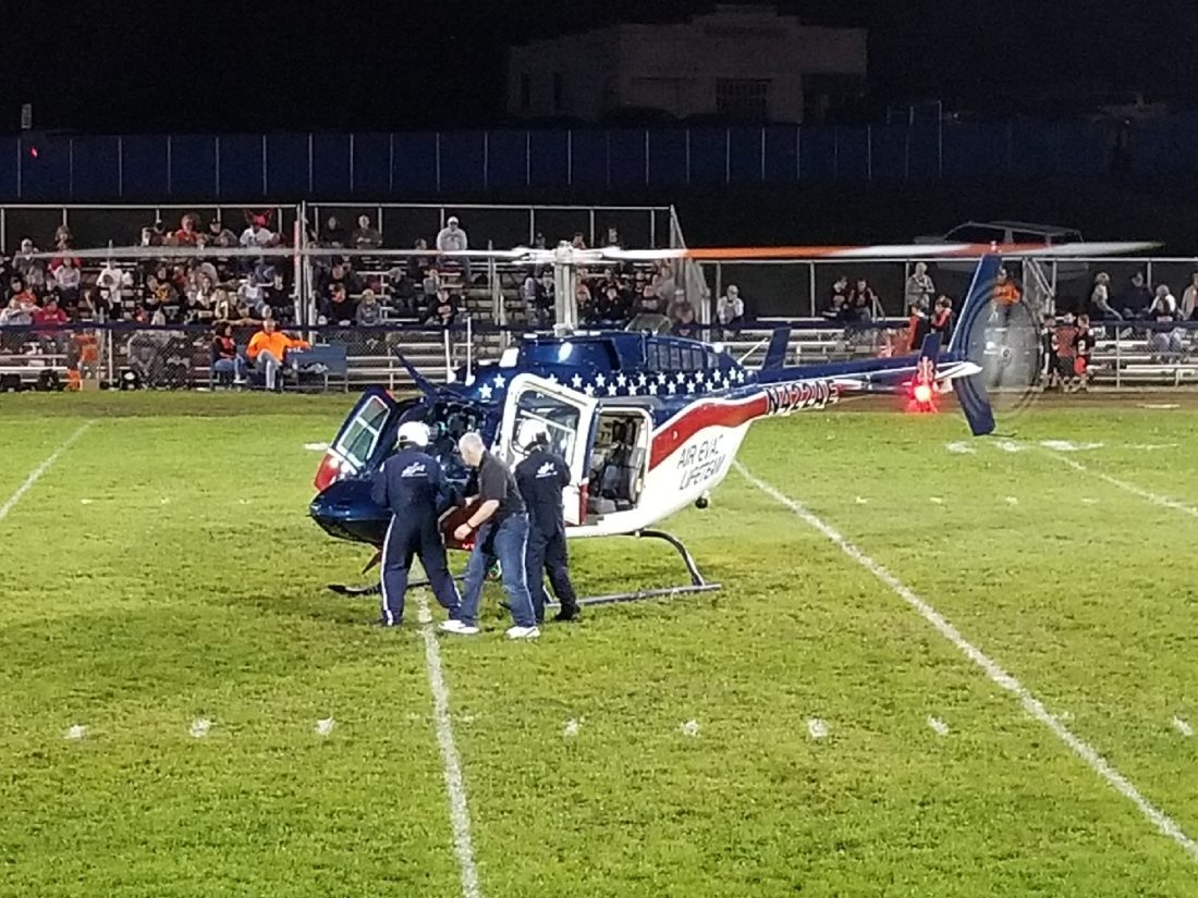 Helicopter transports football player after injury News, Sports, Jobs